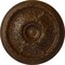 Ekena Millwork Stockport Ceiling Medallion (Fits Canopies up to 6 1/4"), 28"OD x 2 3/4"P, Root Beer Crackle CM28STRBC - alternate 1
